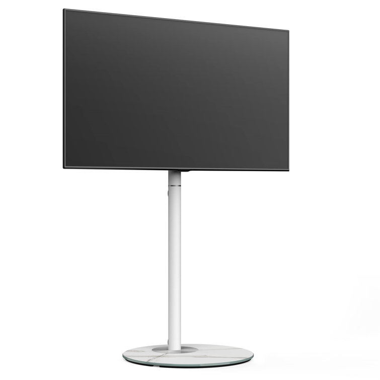 Symple Stuff Afira Minimalism White Floor Stand Mount for 32"60